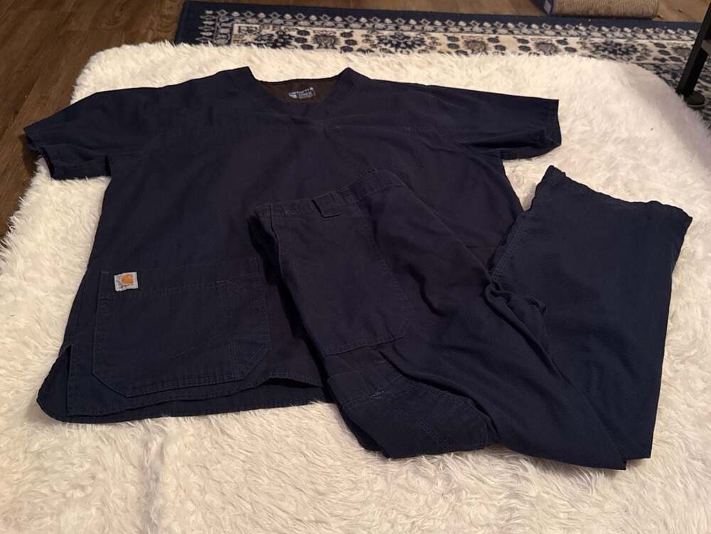 Carhartt‎ Women's Liberty Ripstop Scrub Set Navy Blue XL